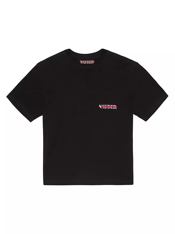 футболка с круглым вырезом и логотипом Vayder, черный