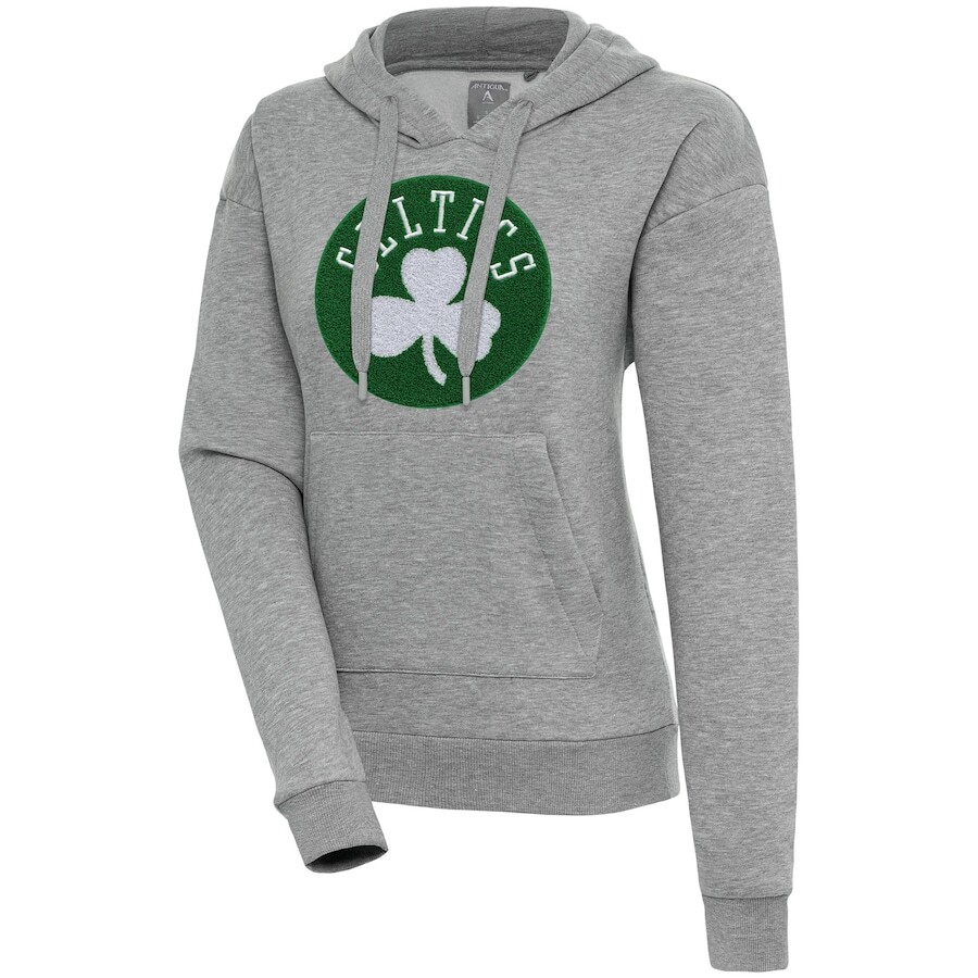 

Пуловер с капюшоном Antigua Boston Celtics, серый