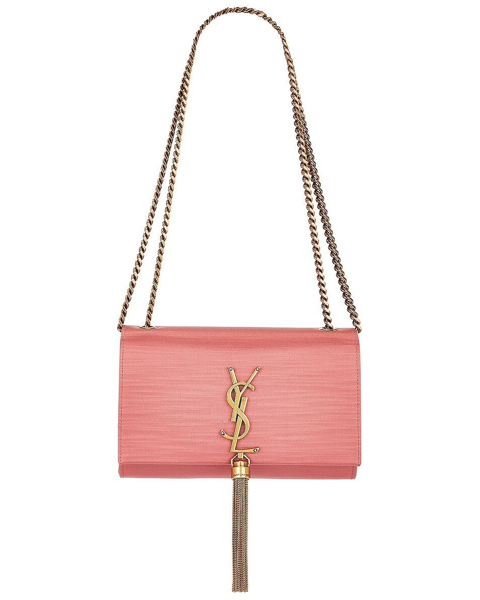 

Сумка кросс-боди Saint Laurent Small Kate Tassel Chain, цвет Coral Rose