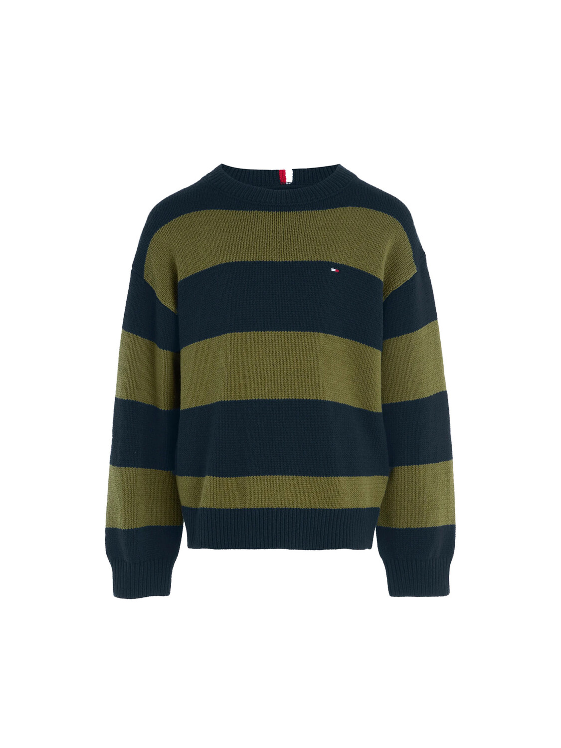 

Свитер hilfiger maglioncino colorblock per bambini Tommy, зеленый