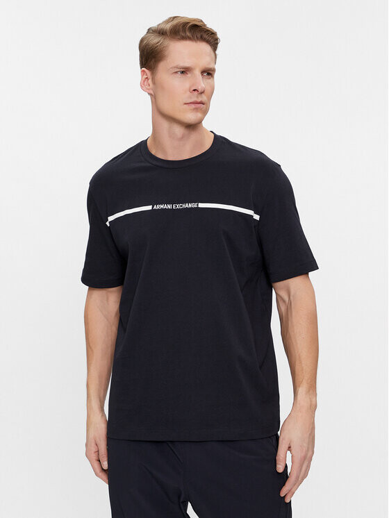 

Футболка стандартного кроя Armani Exchange, синий