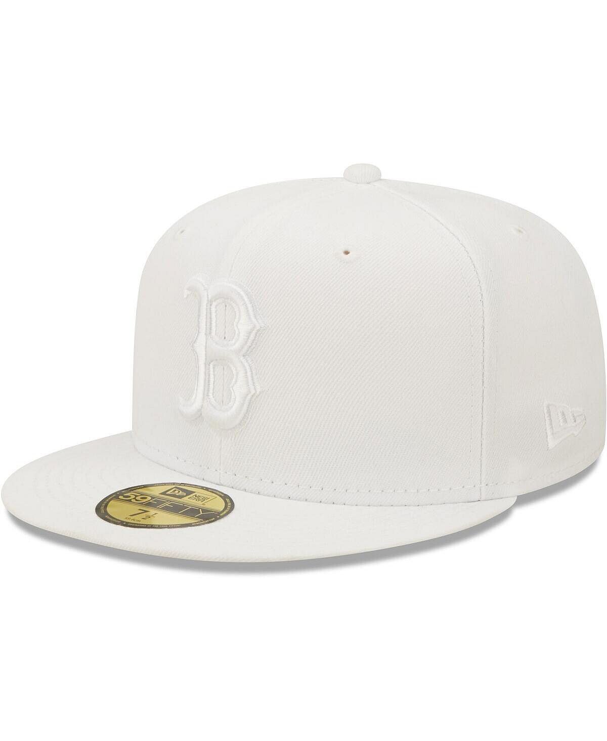 

Мужская кепка Boston Red Sox белая на белом 59FIFTY New Era