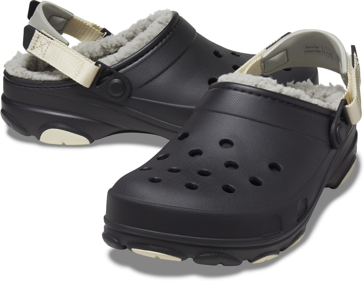 

Сабо All Terrain Lined Clog Crocs, черный