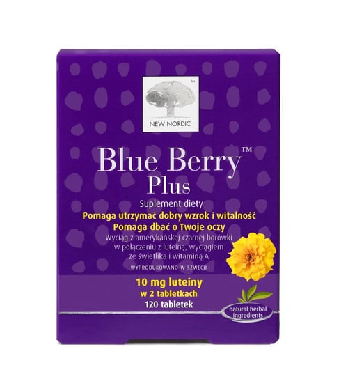 Blue Berry Plus, биологически активная добавка, 120 таблеток New Nordic Healthbrads new nordic us inc blue berry strong 120 таблеток