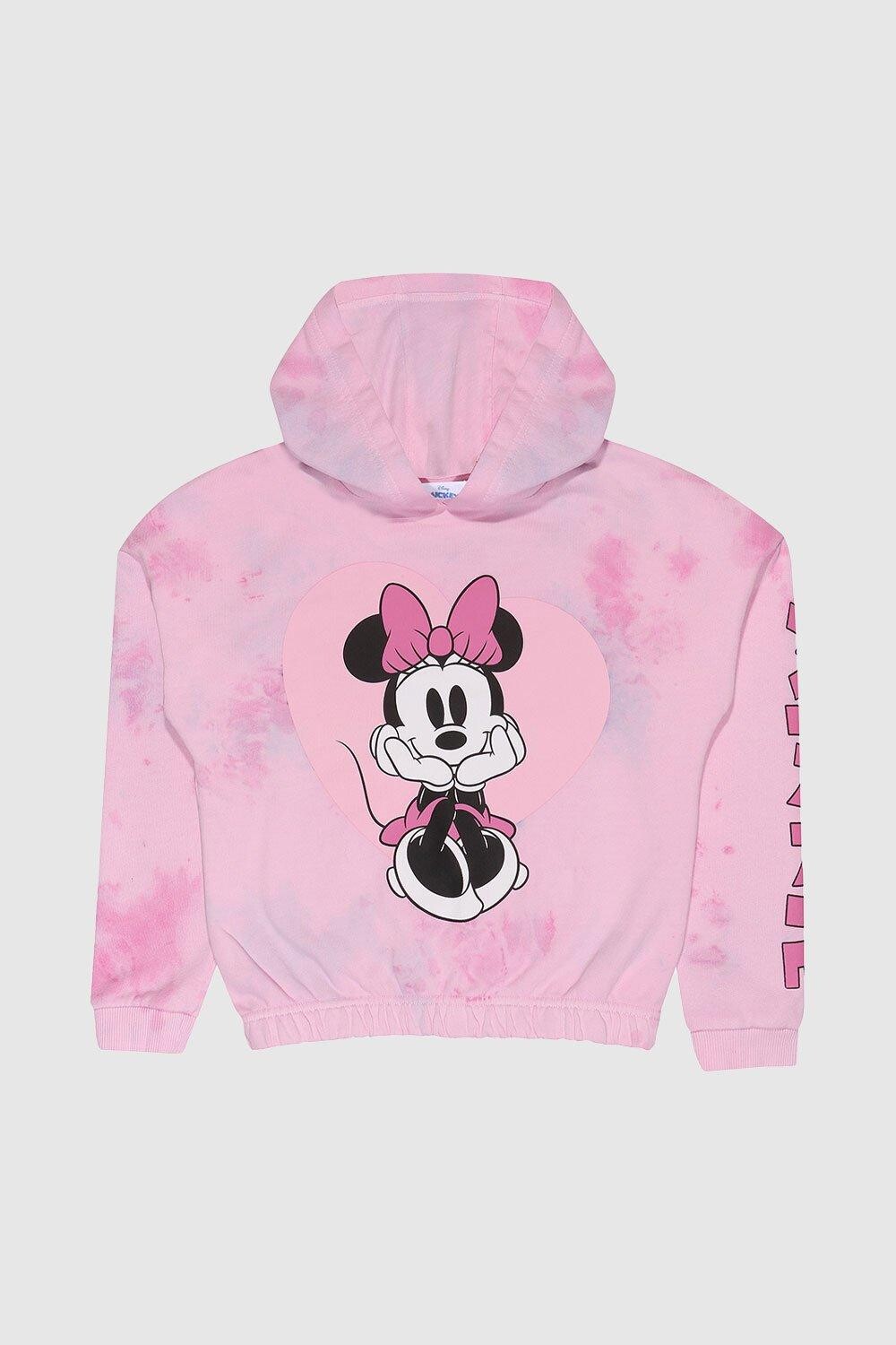 

Толстовка с сердечками Минни Disney, розовый