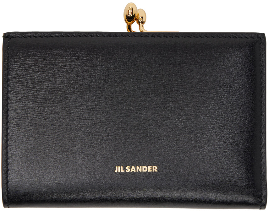 

Маленький черный кошелек Goji Jil Sander