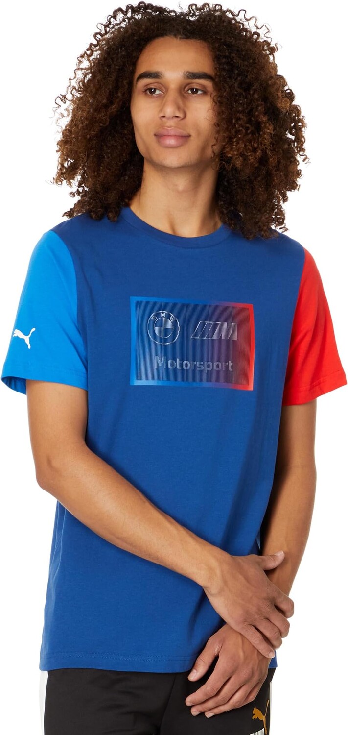 

Футболка PUMA BMW Short Sleeve Logo Tee +, цвет Pro Blue/Multicolor