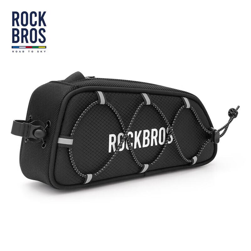 

Сумка для велосипеда серии Rock Brothers Tianlu, сумка для передней балки, сумка для мобильного телефона с верхней трубкой, сумка для горного шоссейного велосипеда, черная ROCKBROS