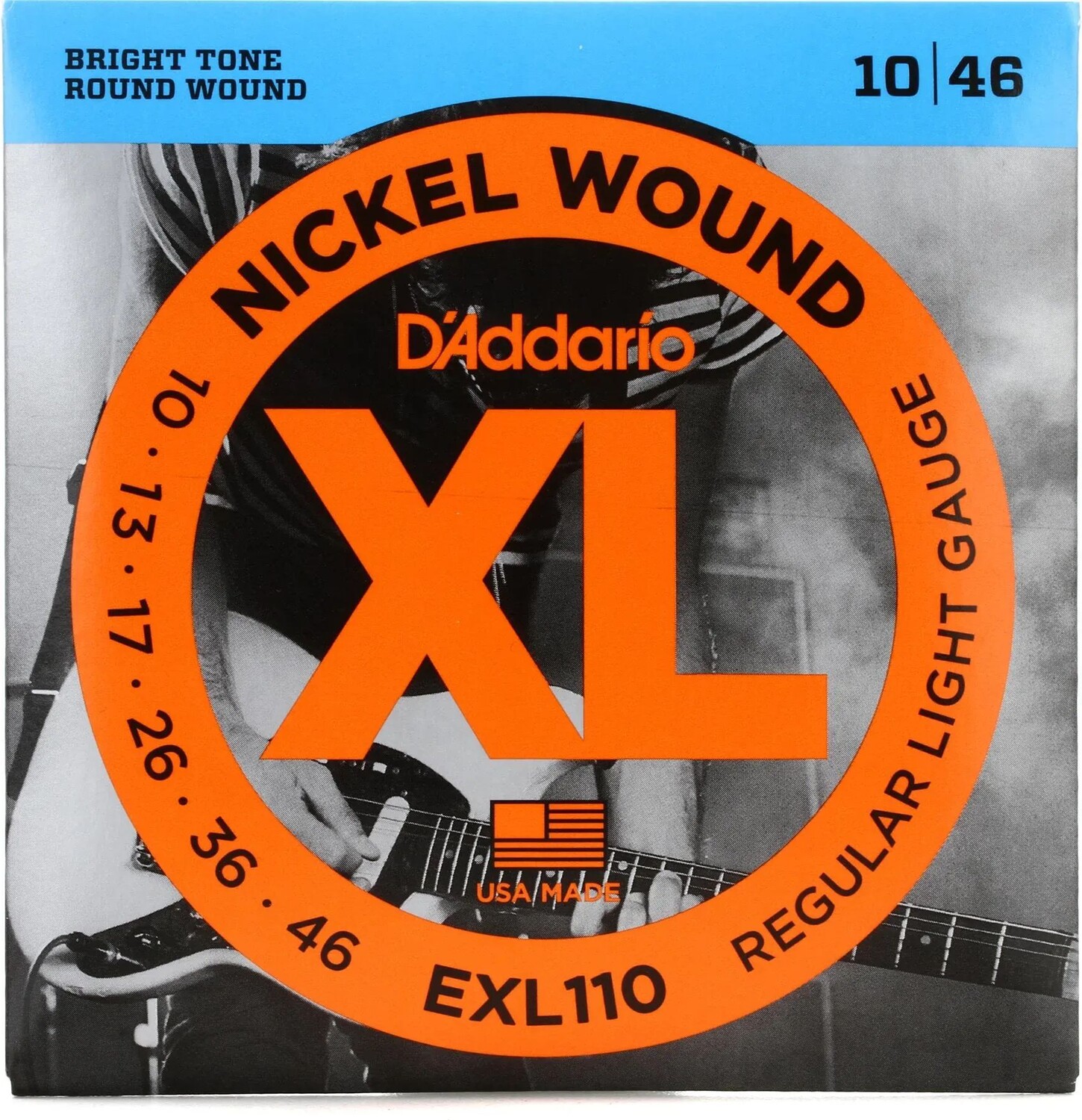 

Струны для электрогитары D'Addario EXL110 XL с никелевой обмоткой — .010-.046, обычные светлые