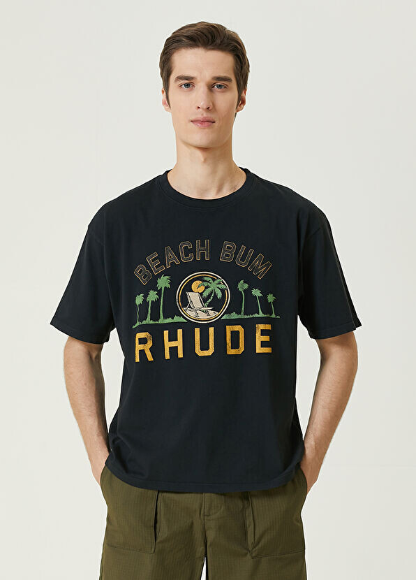 

Футболка с логотипом Rhude, черный