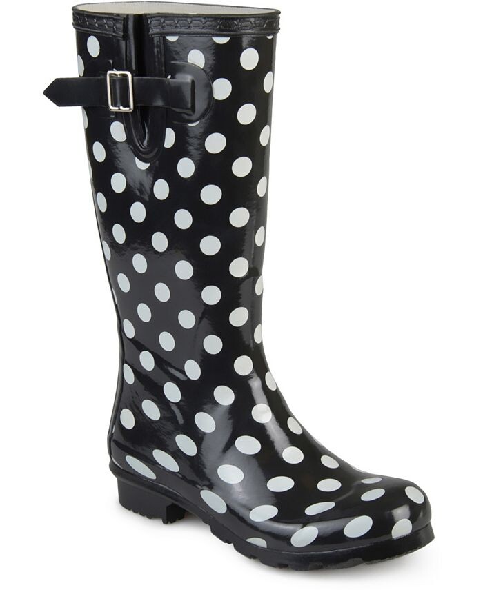 

Женские резиновые сапоги Mist Rainboot Journee Collection, цвет Black Dot