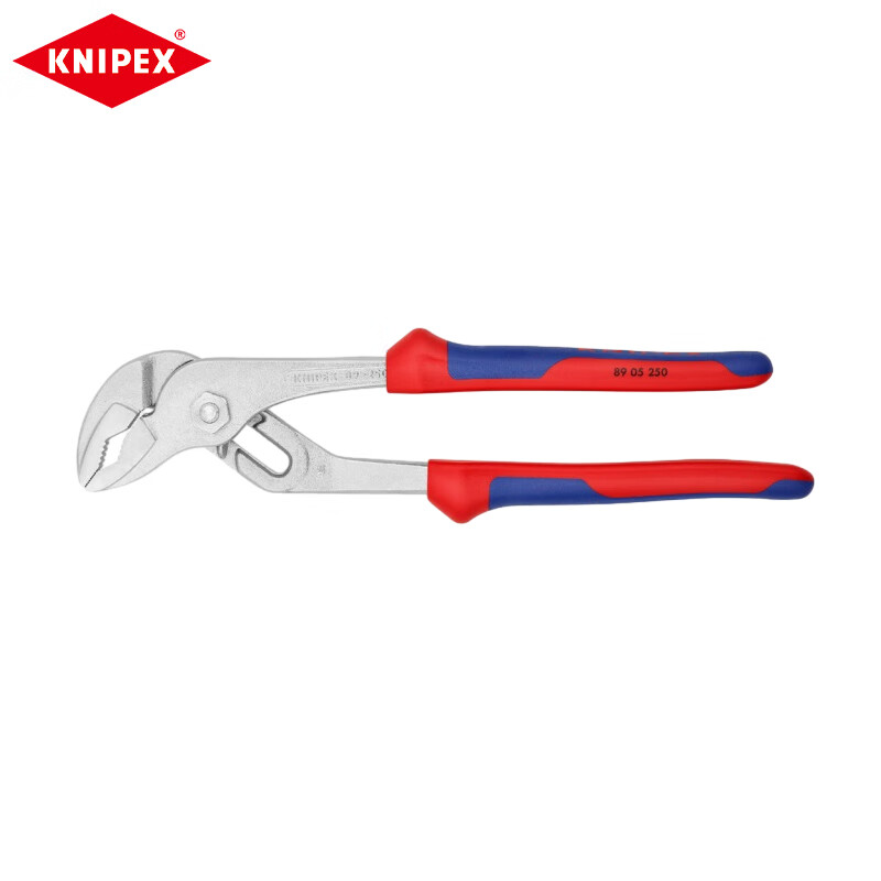 Клещи KNIPEX для водяных насосов, 250 мм, двухцветная ручка, хромированные плоскогубцы, регулировка корпуса, самоконтрящиеся клещи для труб, инструмент для снятия гайки 89 05 250