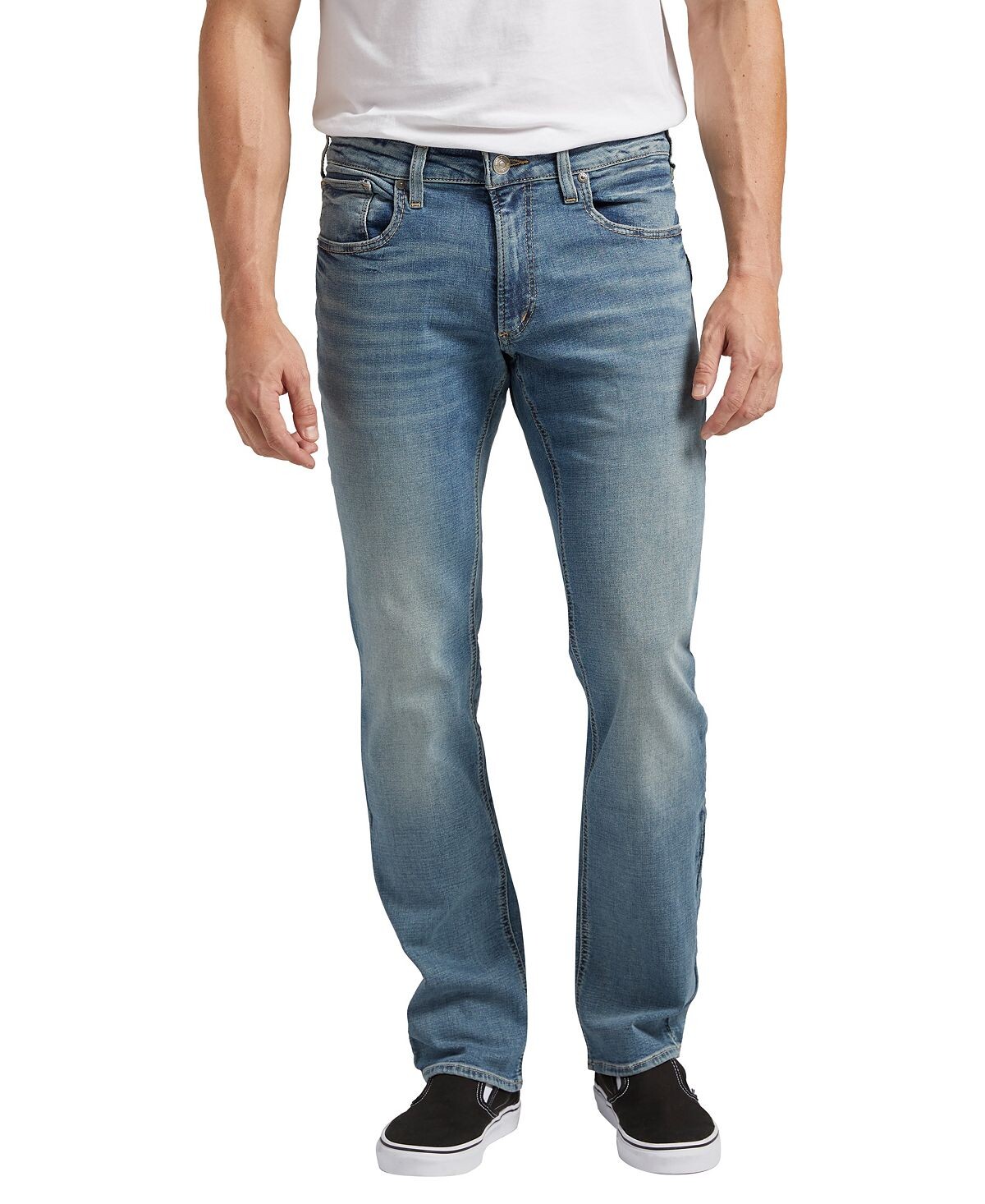 

Мужские зауженные прямые джинсы Allan Silver Jeans Co.