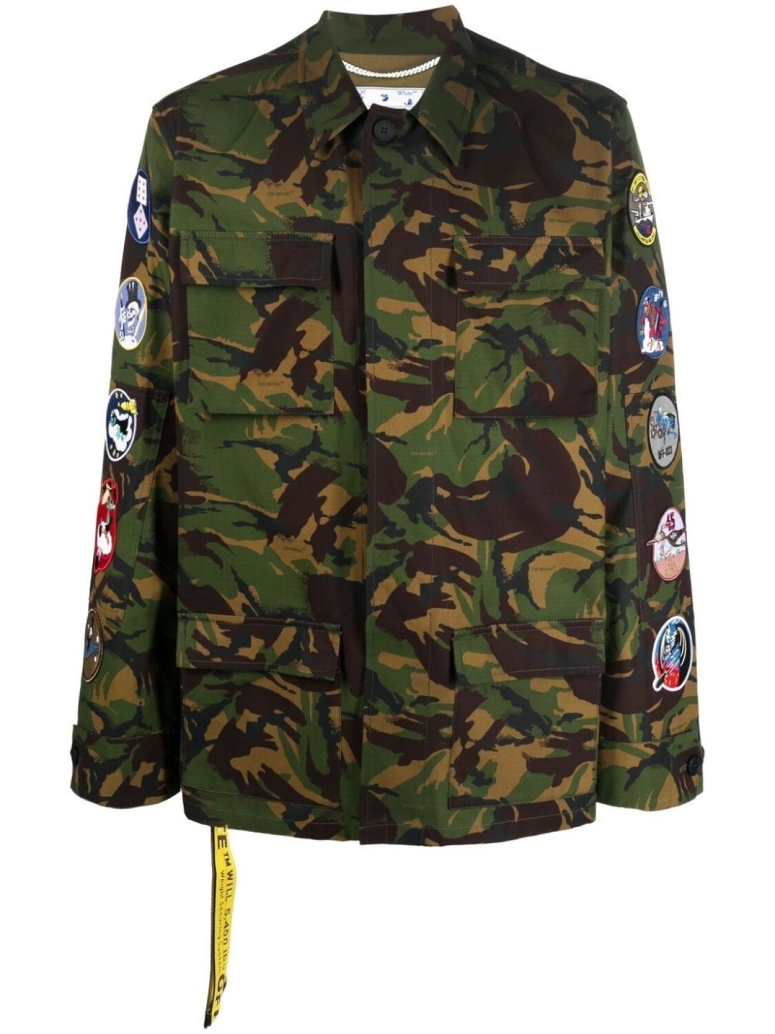

Off-White куртка с камуфляжным принтом, зеленый