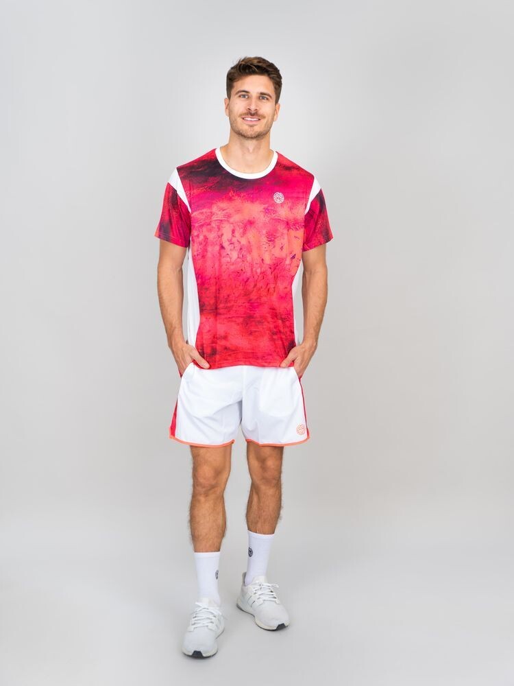 

Футболка BIDI BADU Thema Tech Tee red/white, красный