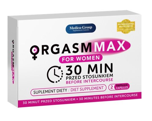 Orgasm Max For Women растительно-витаминный комплекс для женщин, 2 шт.