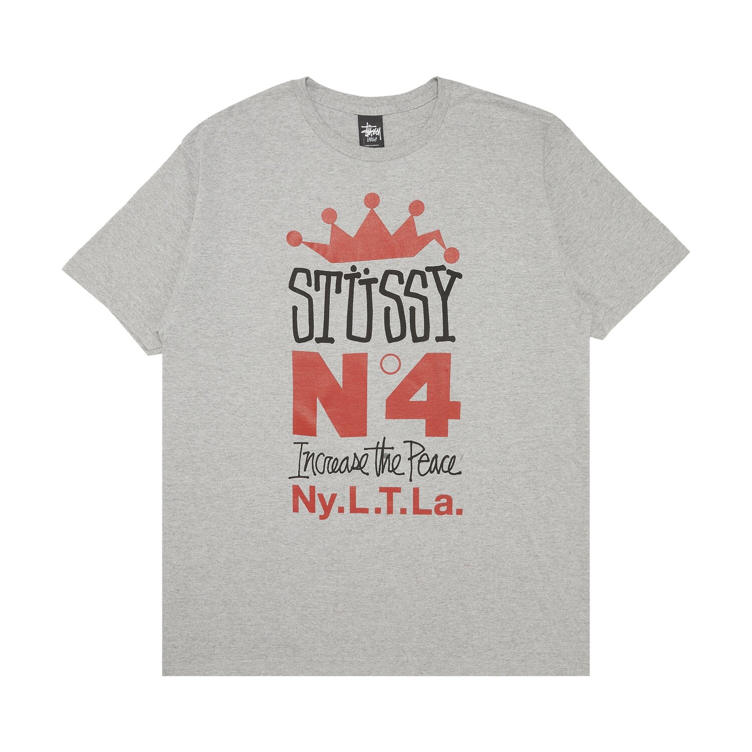 Футболка Stussy Crown Stack, Grey Heather