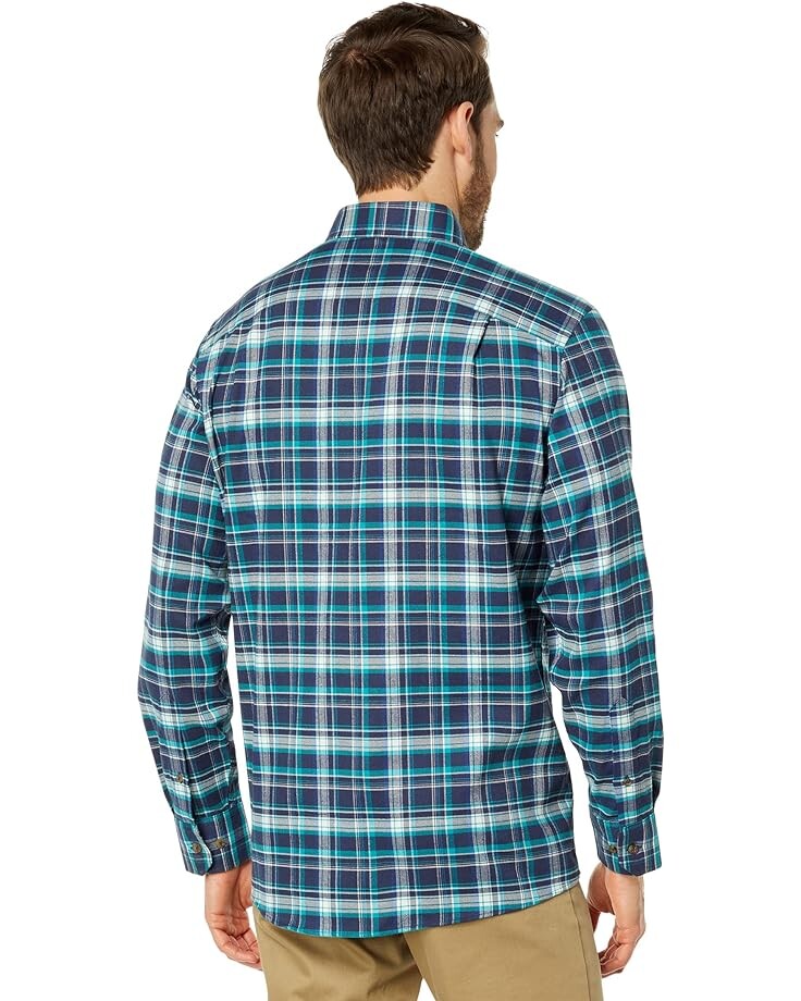

Рубашка Southern Tide Long Sleeve Flannel Tahoma Plaid Sport Shirt, цвет True Navy