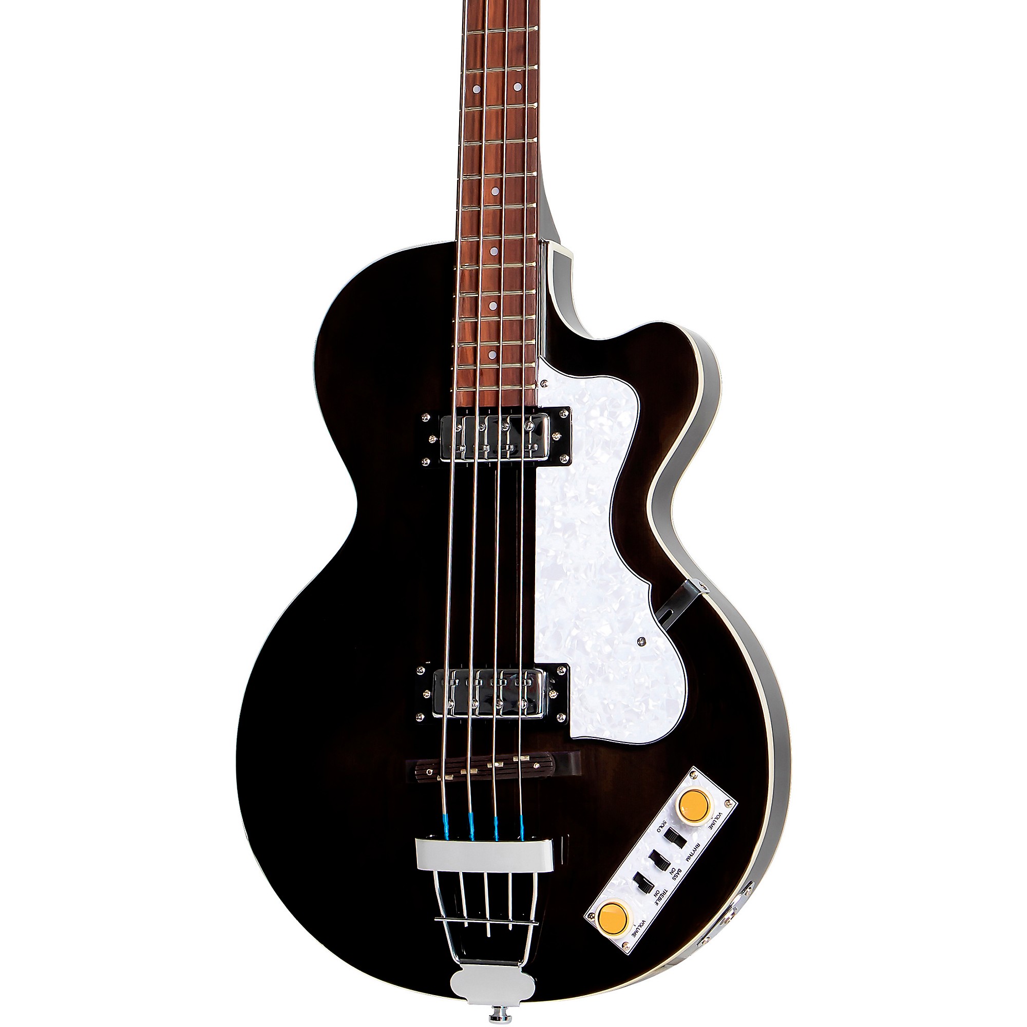 цена Клубный бас-гитара Hofner Ignition Series с короткими мензурами, черный цвет