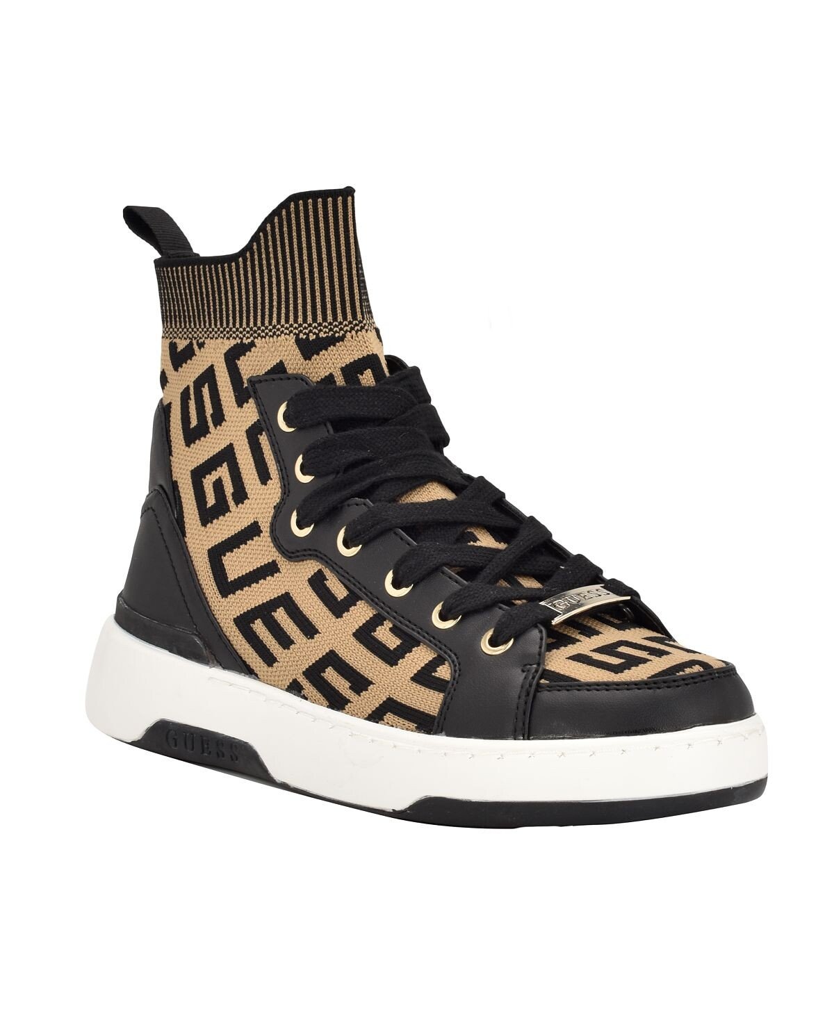 

Женские модные высокие кроссовки Mannen на шнуровке GUESS