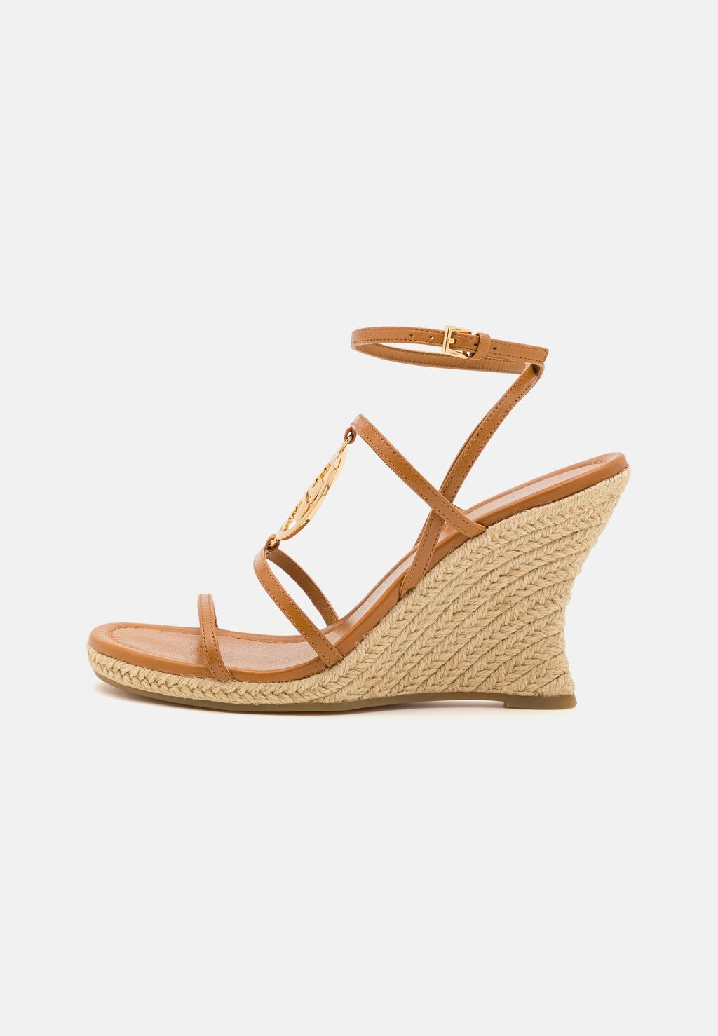 

Босоножки на высоком каблуке CAPRI MILLER WEDGE Tory Burch, цвет caramel corn/gold