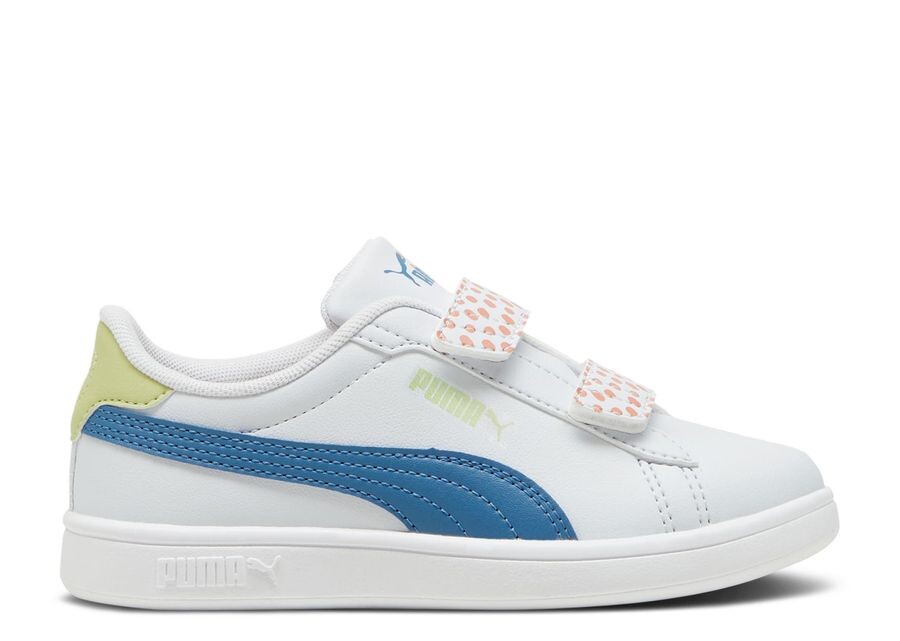 

Кроссовки Puma Smash 3.0 FC 5 Little Kid, цвет Silver Mist Blue Horizon