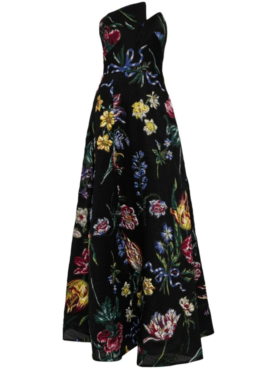 

Marchesa Notte платье Alexander с цветочным принтом, черный