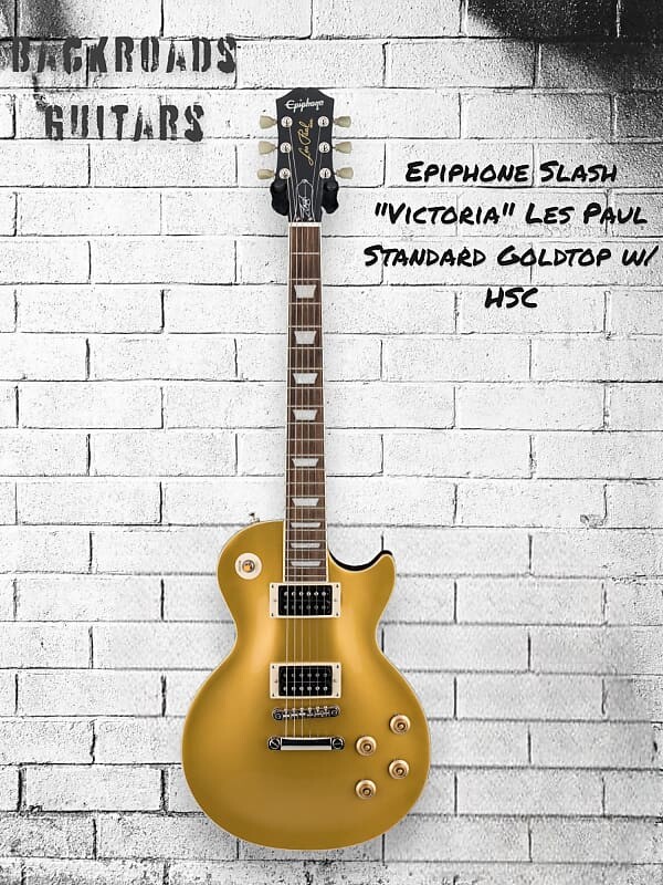 

Электрогитара * Epiphone Slash "Victoria" Les Paul Standard Goldtop w/HSC