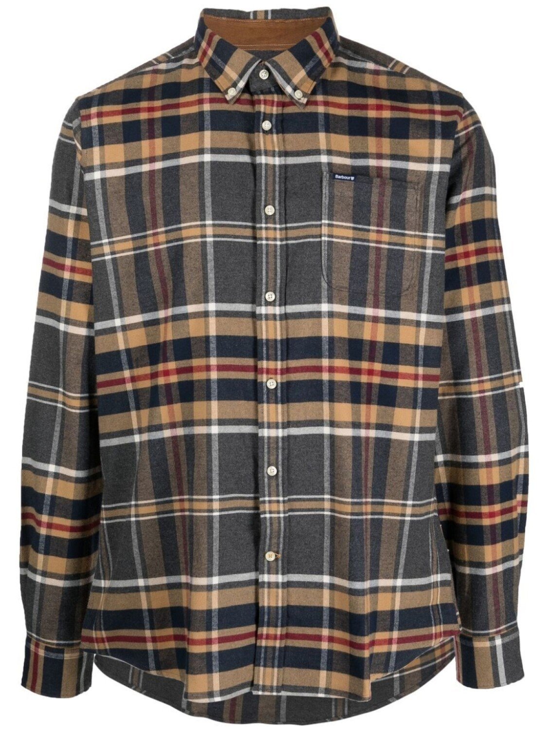 

Barbour рубашка Ronan в клетку, серый