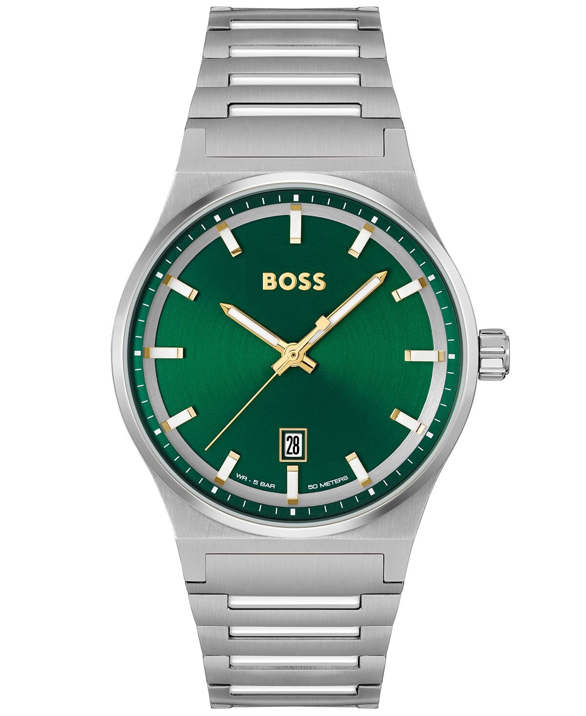 

Мужские кварцевые часы Candor с базовым календарем из нержавеющей стали, 41 мм BOSS