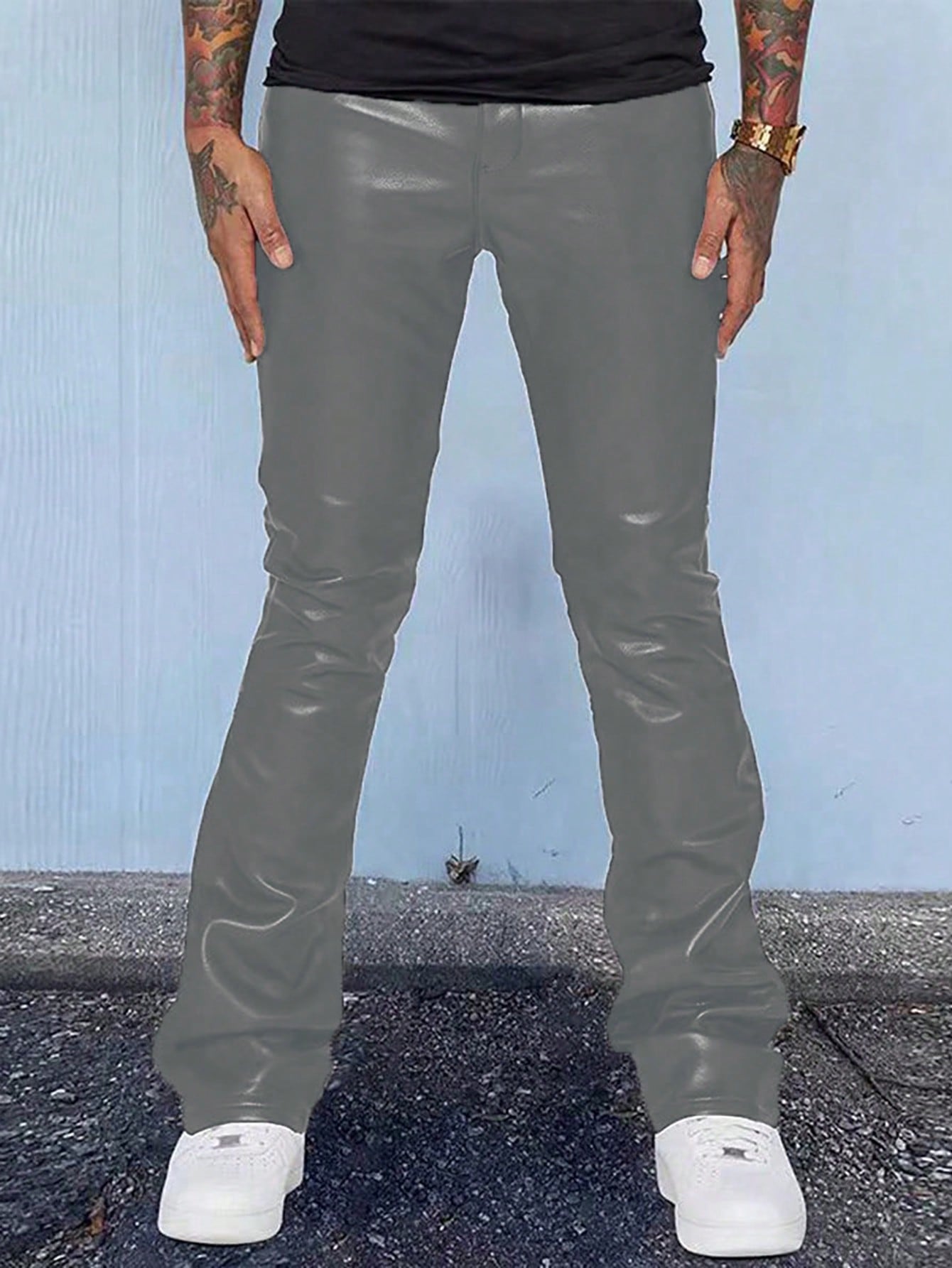 Мужские брюки с карманами и клапанами Manfinity EMRG, серый