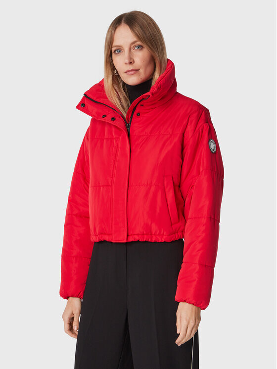 

Пуховик оверсайз Dkny Sport, красный