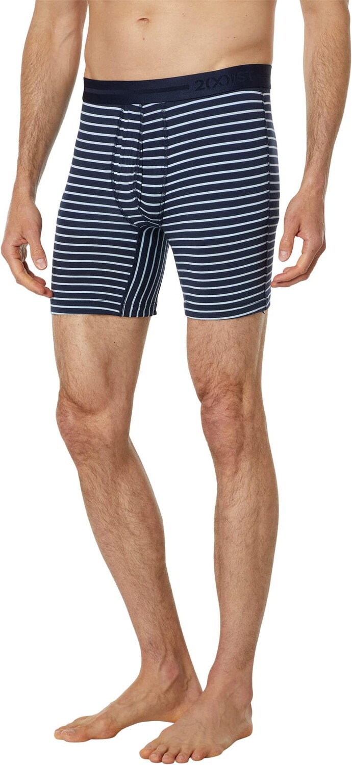 

Боксеры 2(X)IST Dream 6" Boxer Brief, цвет Feeder Stripe/Navy Blazer