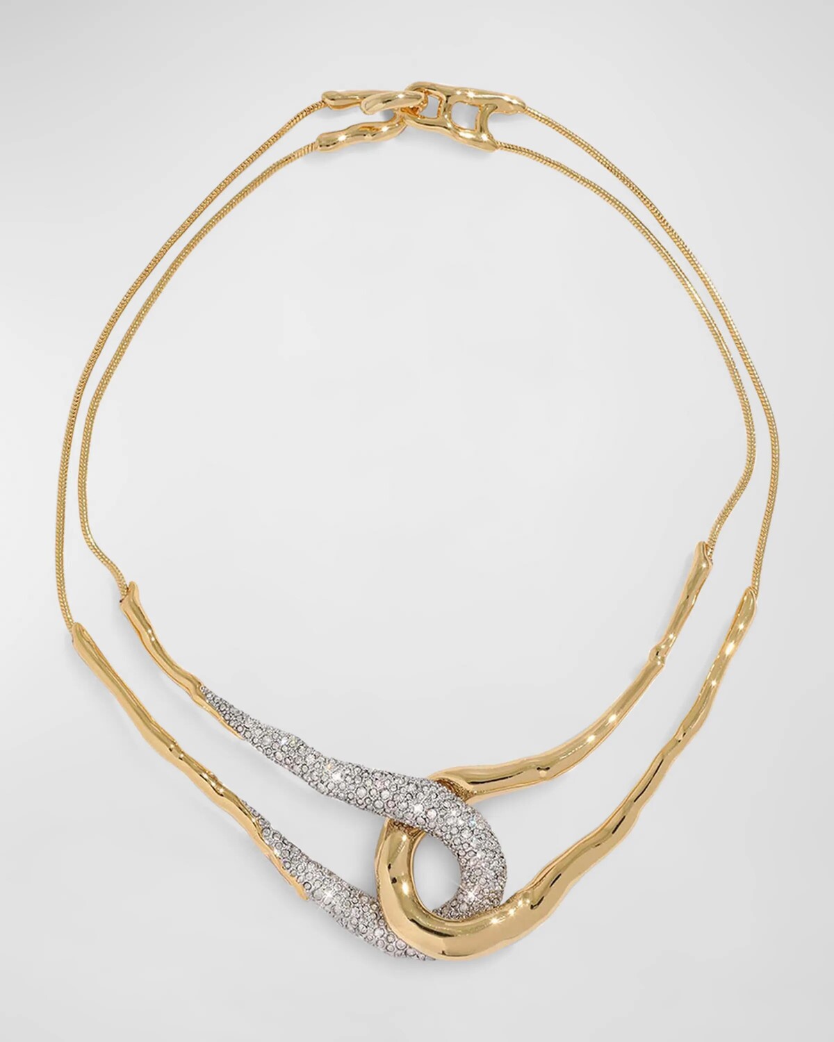 

Колье Solanales с кристаллами-интерлок Alexis Bittar, цвет Gold