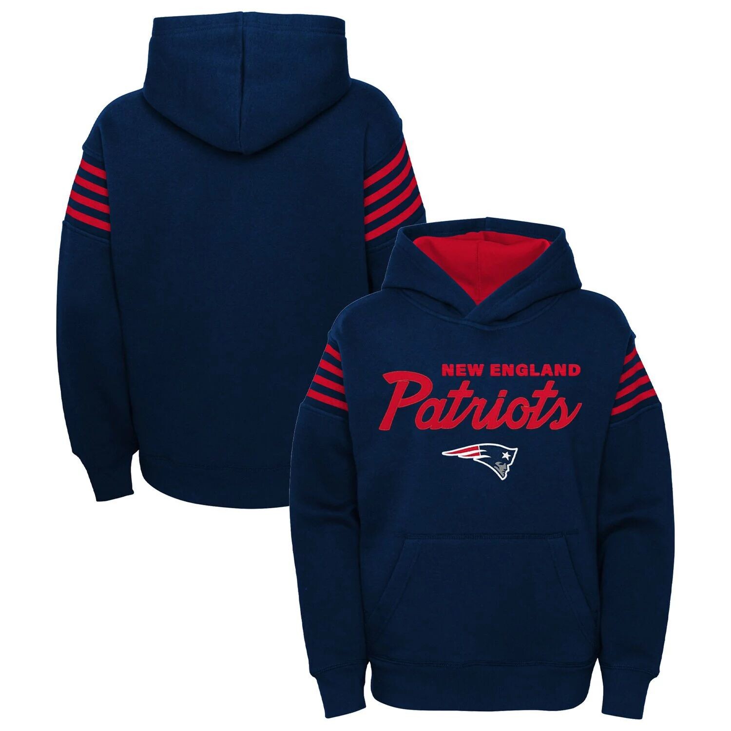 

Молодежный пуловер с капюшоном New England Patriots The Champ Is Here Outerstuff