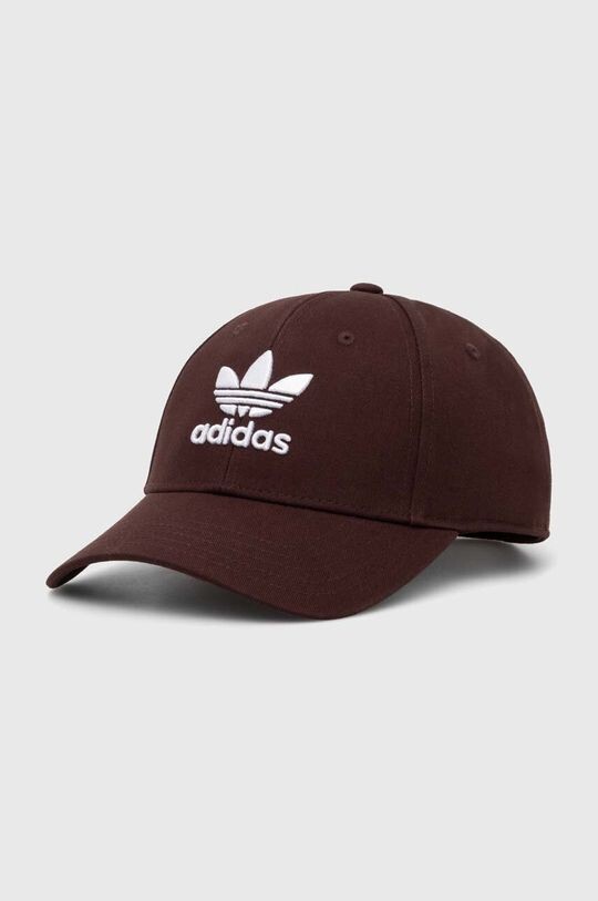 

Бейсболка из хлопка adidas Originals, коричневый