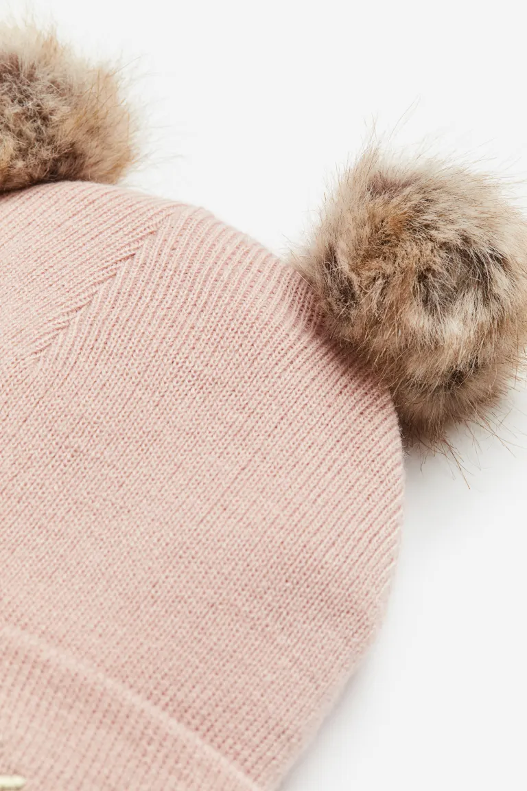

Шапка с помпонами H&M, розовый