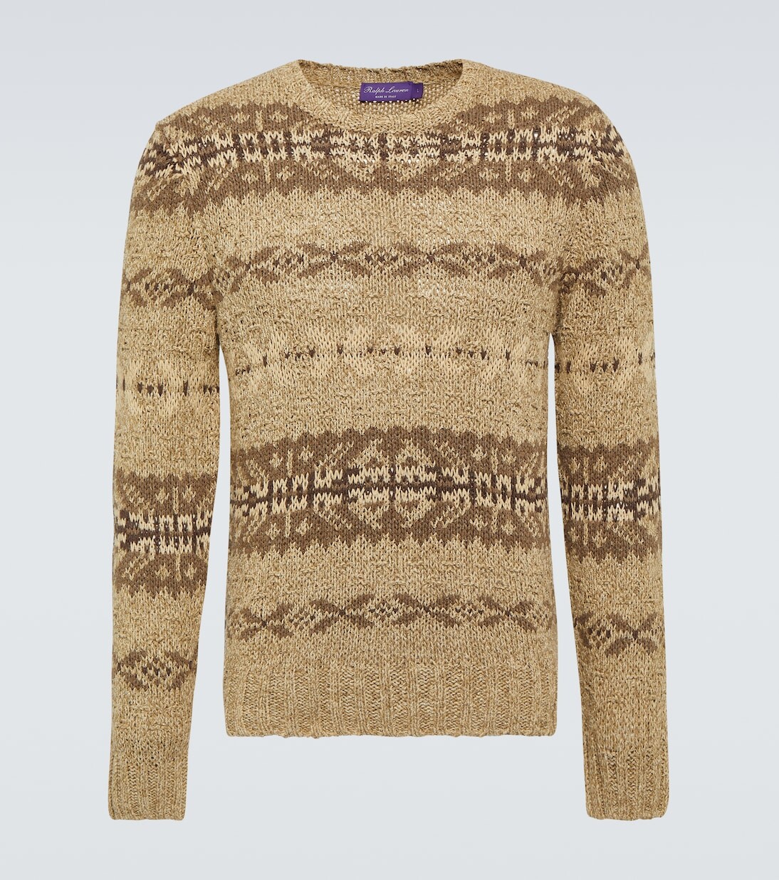 

Свитер fair isle из шерсти и шелка Ralph Lauren Purple Label, мультиколор