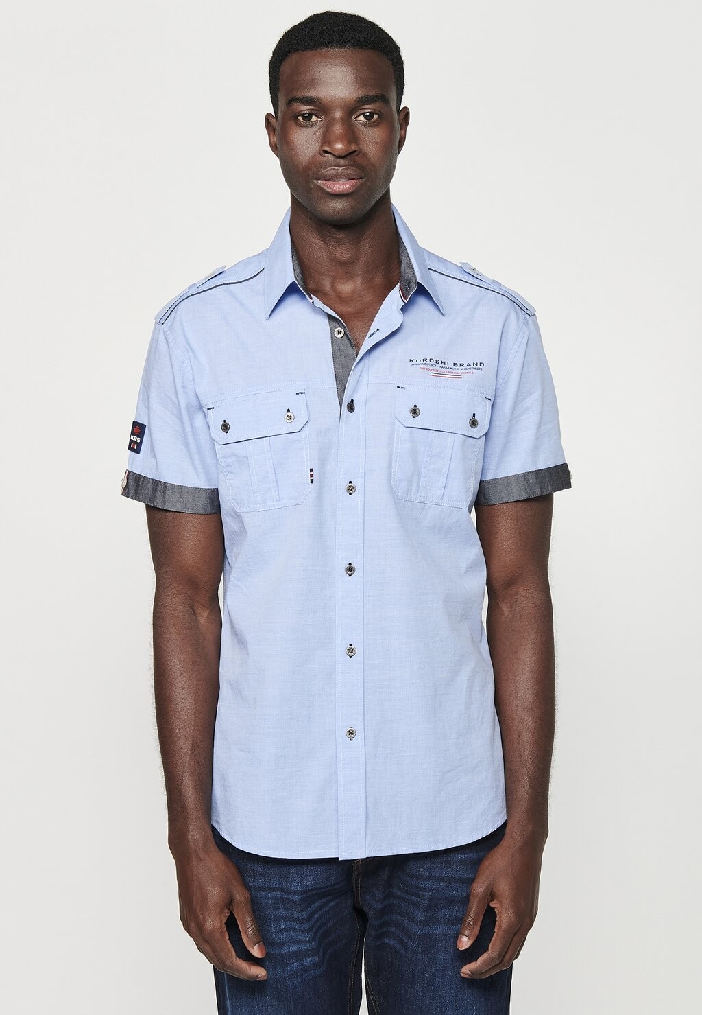 

Рубашка SHORT SLEEVE Koroshi, синий