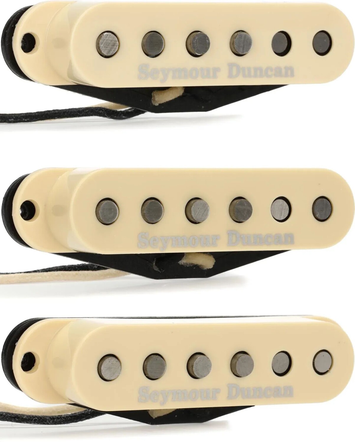 

Набор из трех звукоснимателей Seymour Duncan Scooped Strat Single-Coil, кремовый