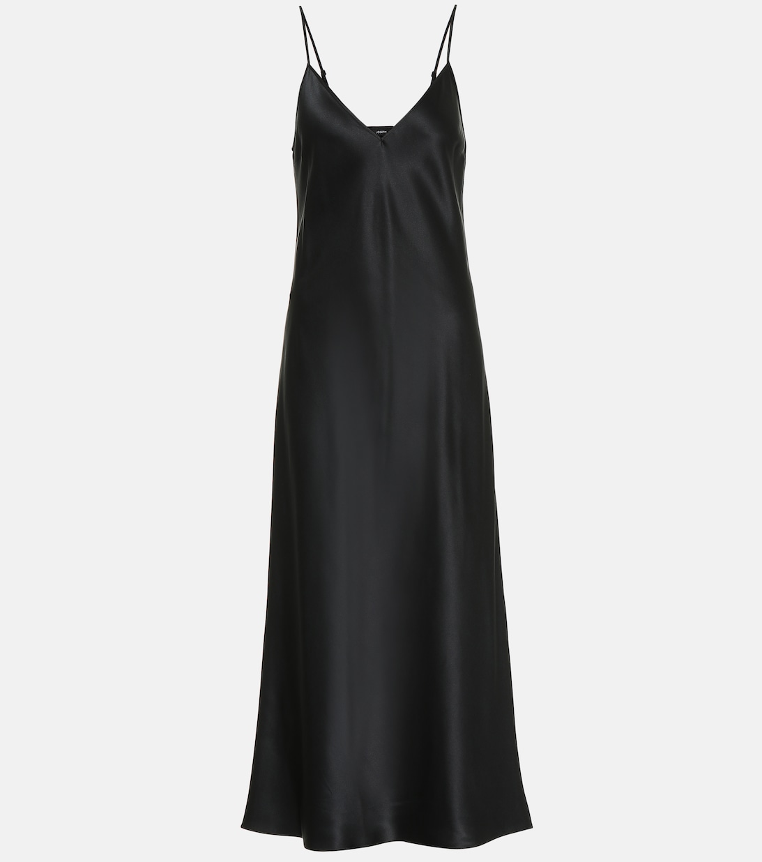 цена Платье-комбинация Clea из шелкового атласа JOSEPH, черный