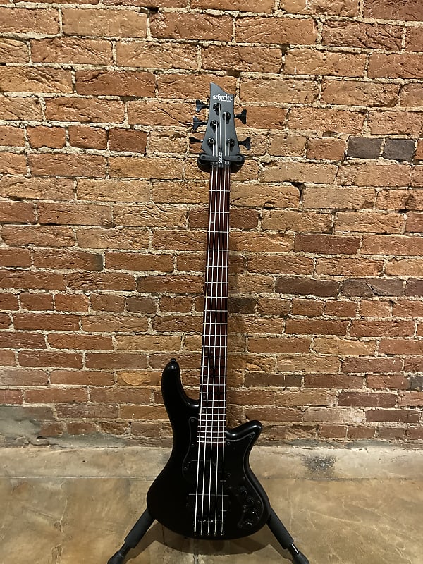 цена Басс гитара Schecter Stiletto Stealth-5 Active 5-String Bass 2010s - Satin Black