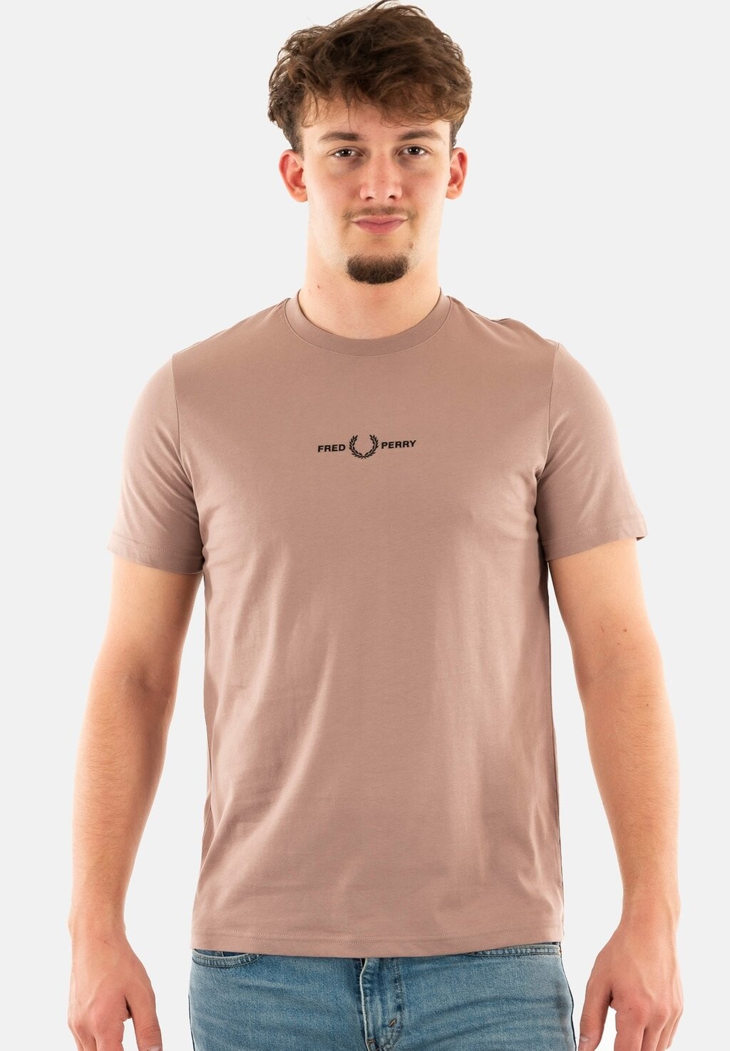 

Базовая футболка Fred Perry, розовый