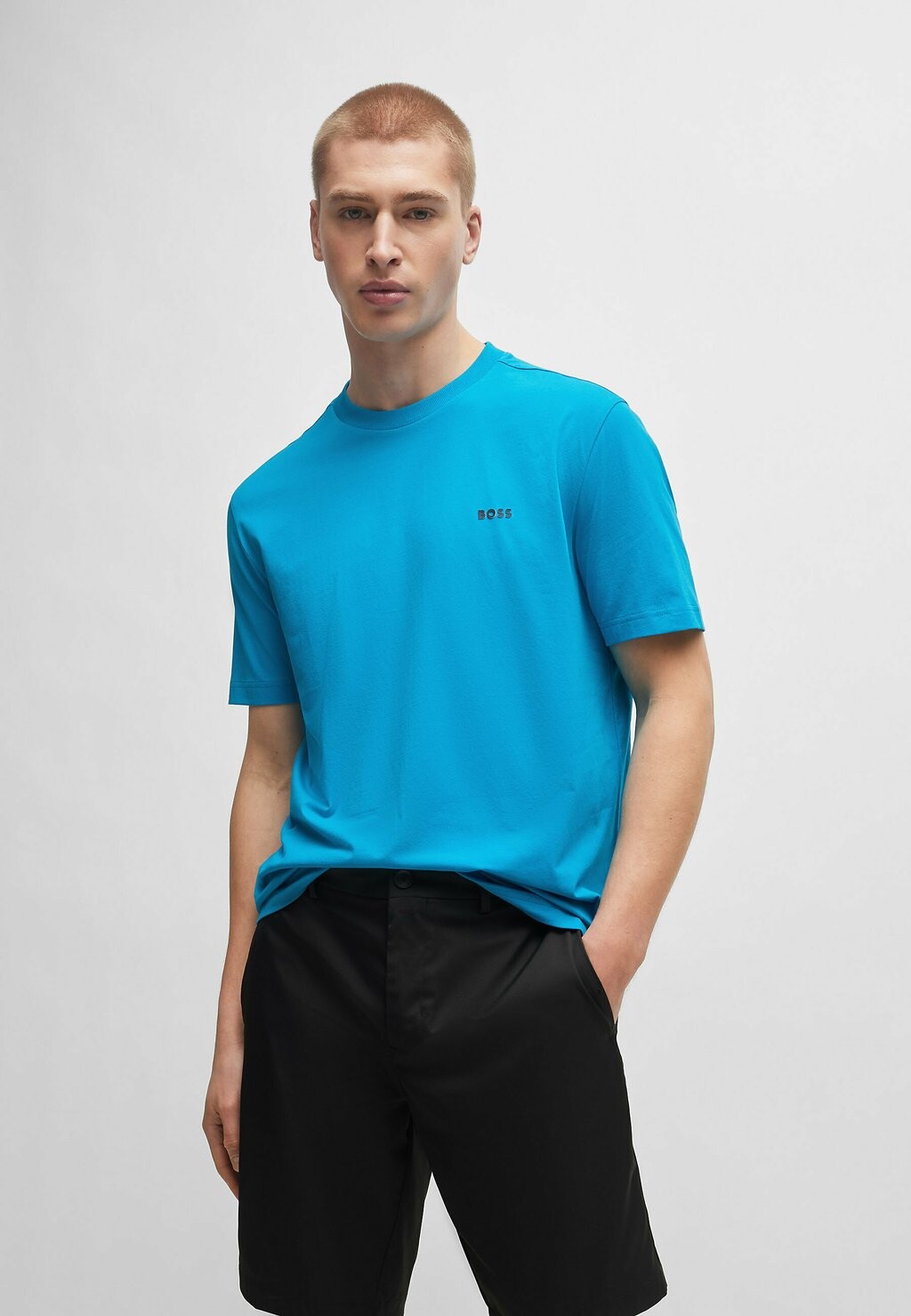 

Футболка базовая BOSS, цвет turquoise two