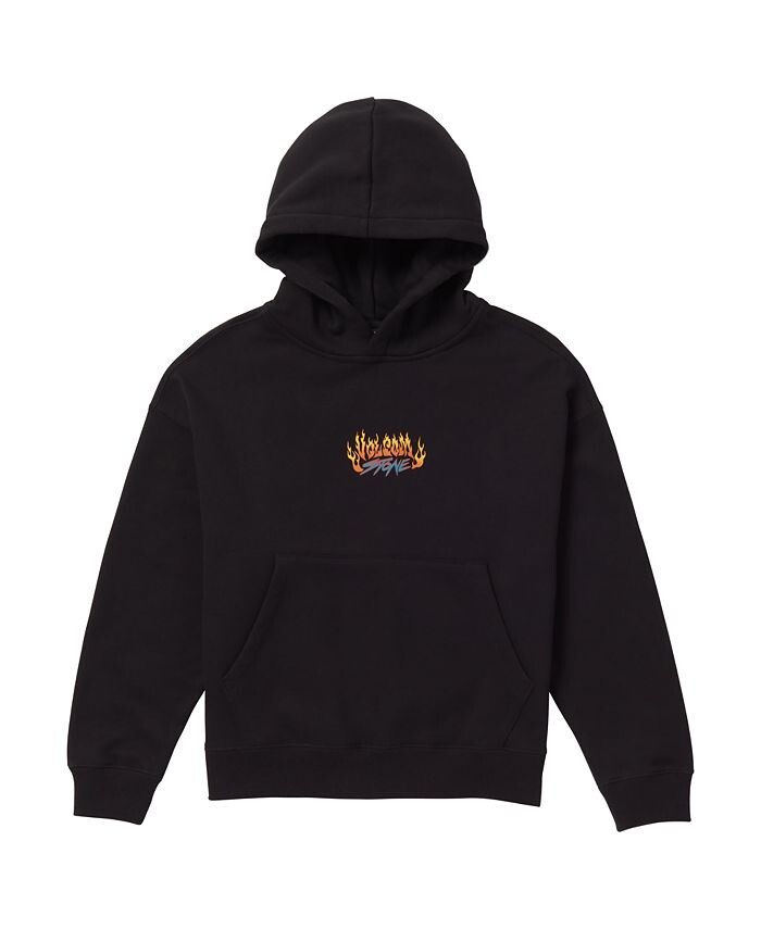 

Толстовка с капюшоном с графическим рисунком Big Boys Trux Flame Volcom, черный