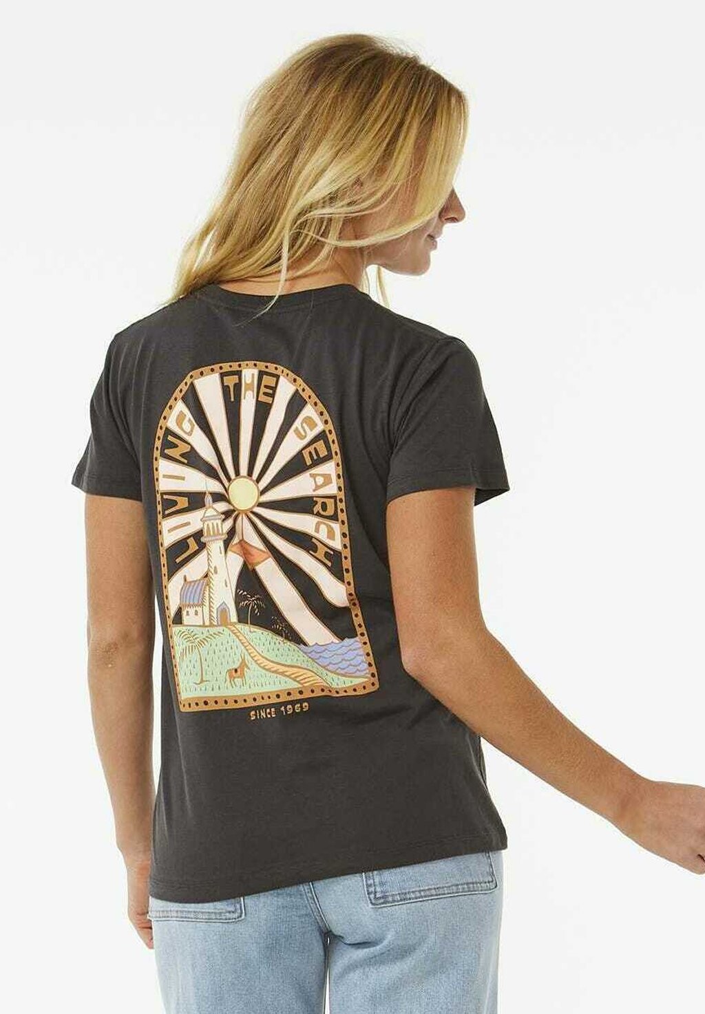 

Футболка с принтом MAGIC BAY STANDARD Rip Curl, цвет washed black
