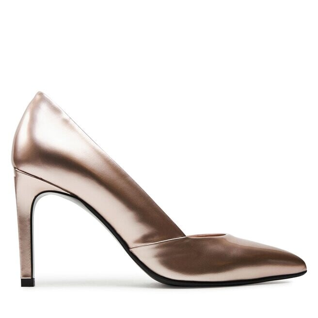 

Туфли на каблуке Calvin Klein Heel Pump 90 Pearl HW0HW02027 Crystal Gray VBR, золото