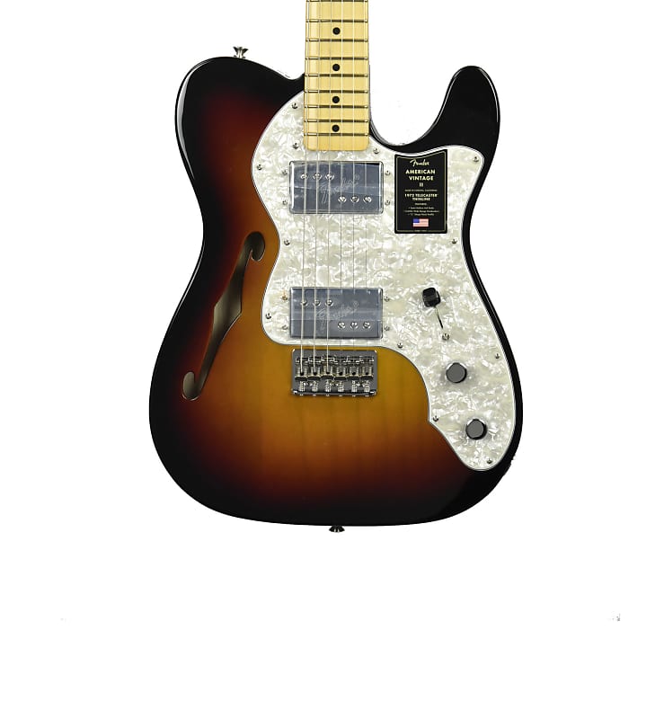 Электрогитара Fender American Vintage II 1972 Telecaster Thinline 2023 - Three Tone Sunburst