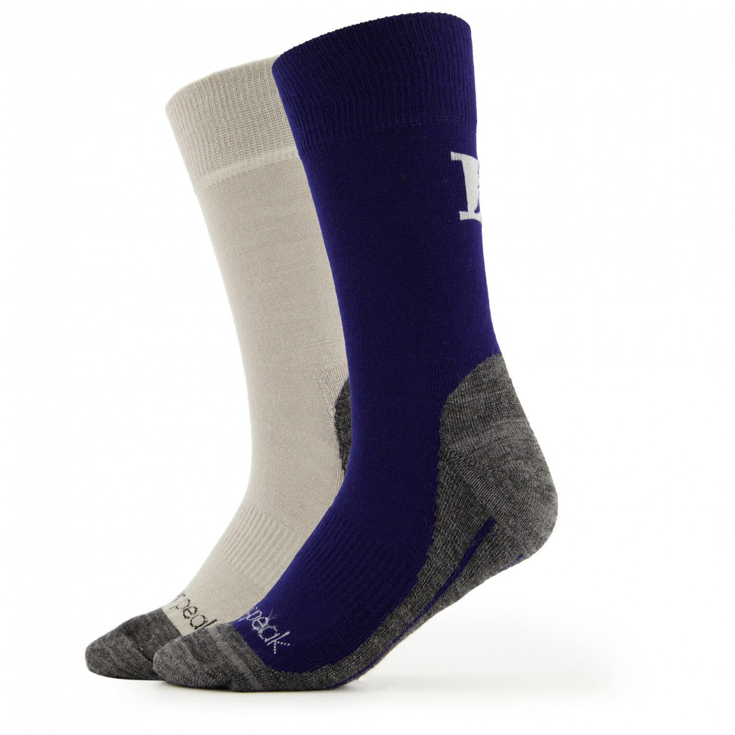 Походные носки Heber Peak EvergreenHe Hiking Crew Socks 2 Pack, цвет Dark Blue/Grey