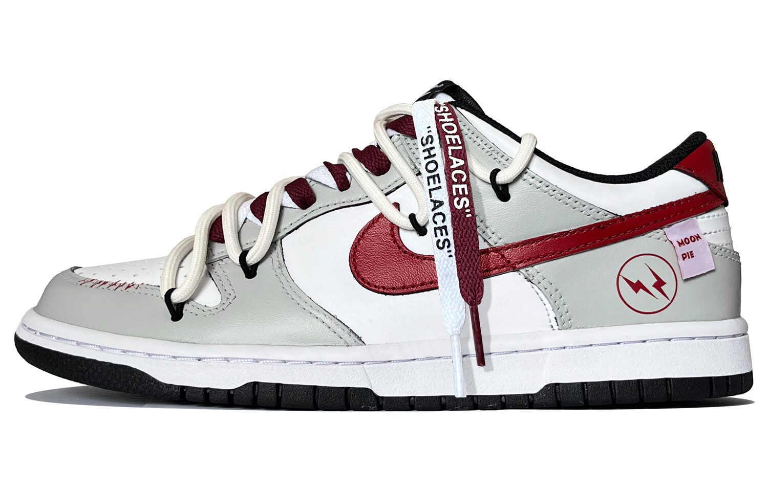 

Кроссовки Nike Dunk Skateboarding Shoes Men Low-top Grey/white, светло-серый